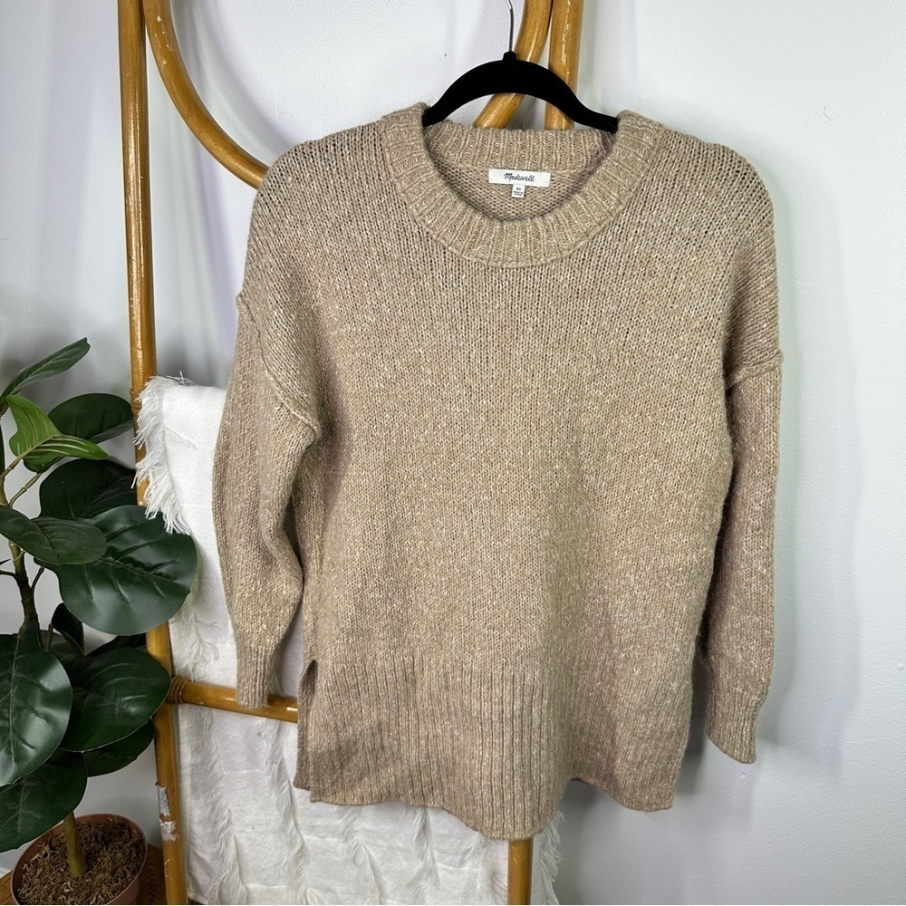 Madewell Tan Long Sleeve Sweater Tunic sz XS - Picture 3 of 6
